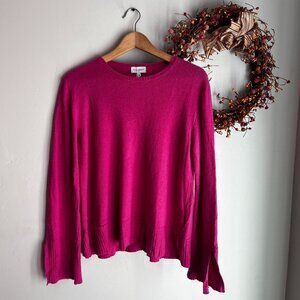 Bianco & Blu Italy Women's Merino Wool Cashmere Blend Sweater MEDIUM in Geraneo